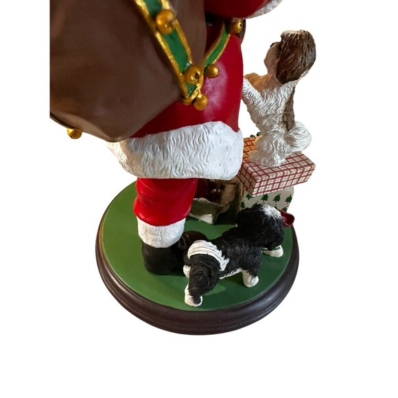 Danbury Mint Santa's Little Shih Tzu Pals Christmas Dog Figurine - Picture 8 of 10